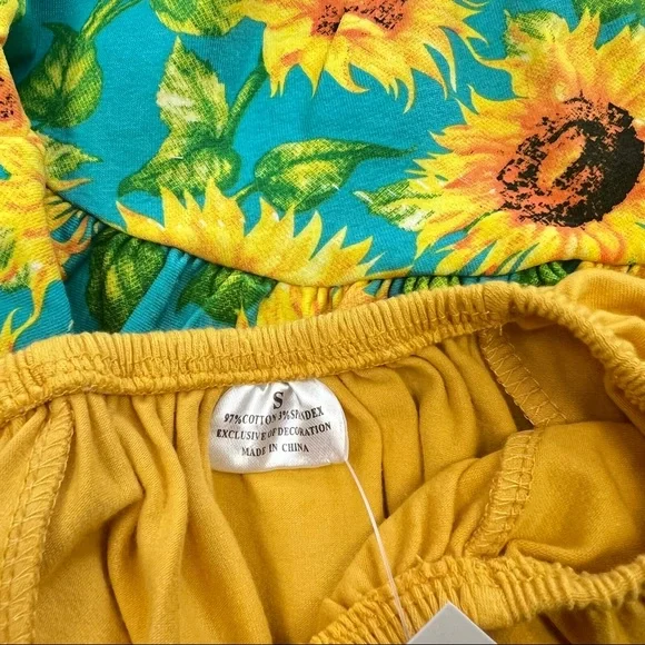 Girl Boutique Yellow Sunflower Skirt Set - Picture 3 of 3